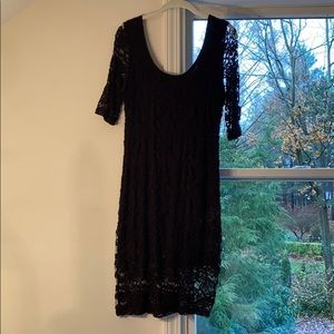 Black lace dress